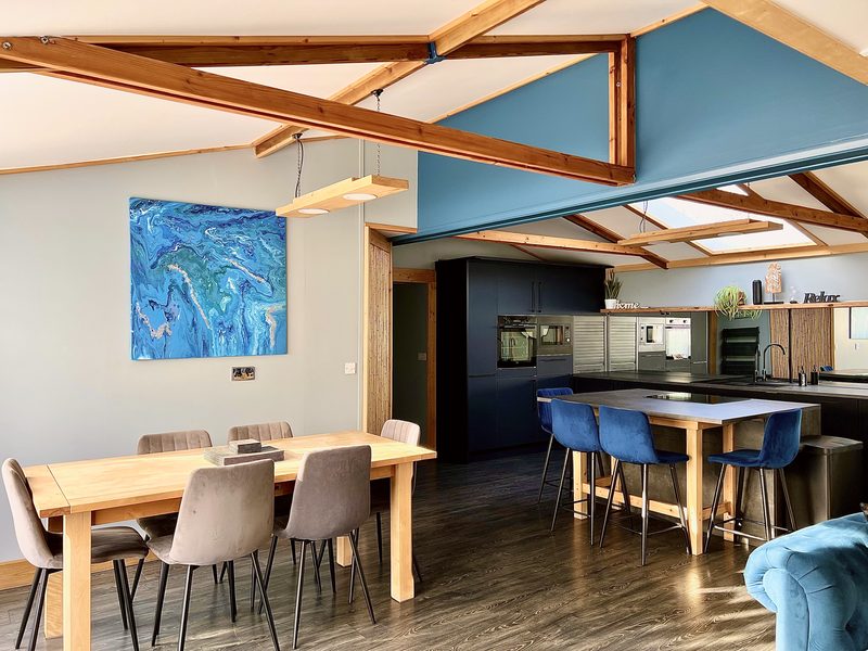 Dining table by the kitchen
