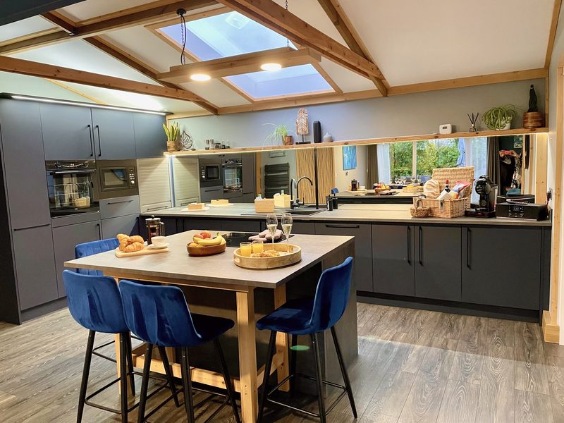 The kitchen island